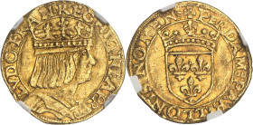 FRANCE / CAPÉTIENS - FRANCE / ROYAL
Naples, Louis XII (1501-1504). Ducat d’Or ND (1501-1504), Naples.
Av. LVDO° FRAN° REGNIQ NEAP° R. Buste du Roi à d...