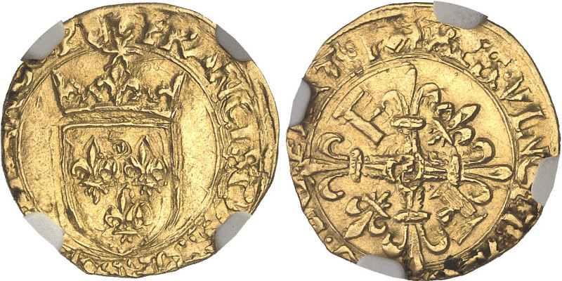 FRANCE / CAPÉTIENS - FRANCE / ROYAL
François Ier (1515-1547). Demi-écu d’or au s...