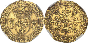 FRANCE / CAPÉTIENS - FRANCE / ROYAL
François Ier (1515-1547). Écu d’or au soleil de Bretagne, 2e type ND (1534-1540), N, Nantes.
Av. FRANCISCVS: D: G:...