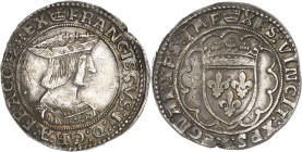 FRANCE / CAPÉTIENS - FRANCE / ROYAL
François Ier (1515-1547). Teston, 2e type ND, Paris.
Av. (couronnelle) FRANCISCVS: I°: D: GRA: FRACOR: REX. Buste ...