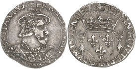 FRANCE / CAPÉTIENS - FRANCE / ROYAL
François Ier (1515-1547). Teston de Bretagne 3e type ND (avant 1540), R, Rennes.
Av. + FRANCISCVS: D: G: FRANCR: R...