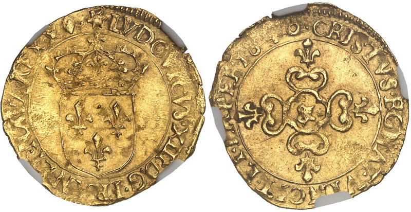 FRANCE / CAPÉTIENS - FRANCE / ROYAL
Louis XIII (1610-1643). Écu d’or au soleil, ...