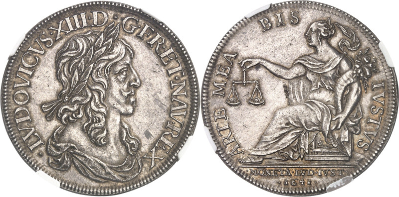 FRANCE / CAPÉTIENS - FRANCE / ROYAL
Louis XIII (1610-1643). Essai de l’Écu de 60...