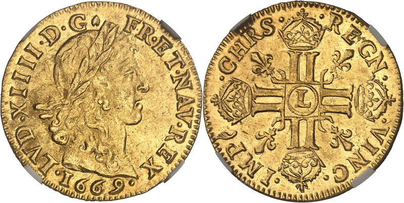 FRANCE / CAPÉTIENS - FRANCE / ROYAL
Louis XIV (1643-1715). Louis d’or juvénile l...