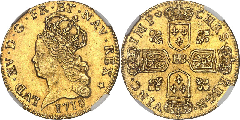 FRANCE / CAPÉTIENS - FRANCE / ROYAL
Louis XV (1715-1774). Louis d’or dit “de Noa...