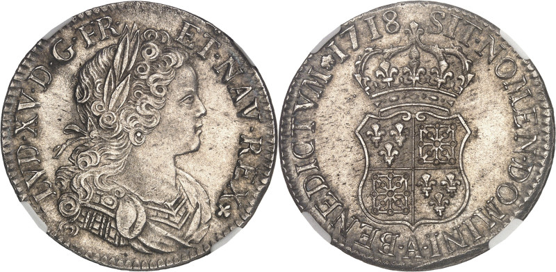 FRANCE / CAPÉTIENS - FRANCE / ROYAL
Louis XV (1715-1774). Écu de France-Navarre ...