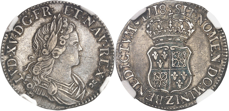 FRANCE / CAPÉTIENS - FRANCE / ROYAL
Louis XV (1715-1774). Quart d’écu de France-...