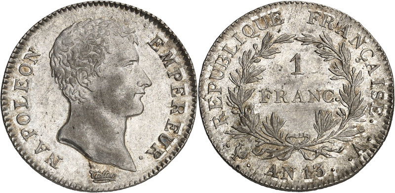 FRANCE
Premier Empire / Napoléon Ier (1804-1814). 1 franc calendrier révolutionn...