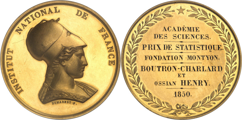 FRANCE
IIe République (1848-1852). Médaille d’Or, Institut de France, Académie d...