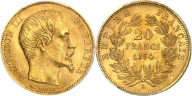FRANCE
Second Empire / Napoléon III (1852-1870). 20 francs tête nue 1854, A, Paris.
Av. NAPOLEON III EMPEREUR. Tête nue à droite, au-dessous (différ...