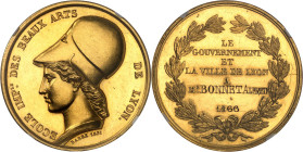 FRANCE
Second Empire / Napoléon III (1852-1870). Médaille d’Or, École impériale des Beaux-Arts de Lyon, par Barre 1866, Paris.
Av. ECOLE IMPle DES B...