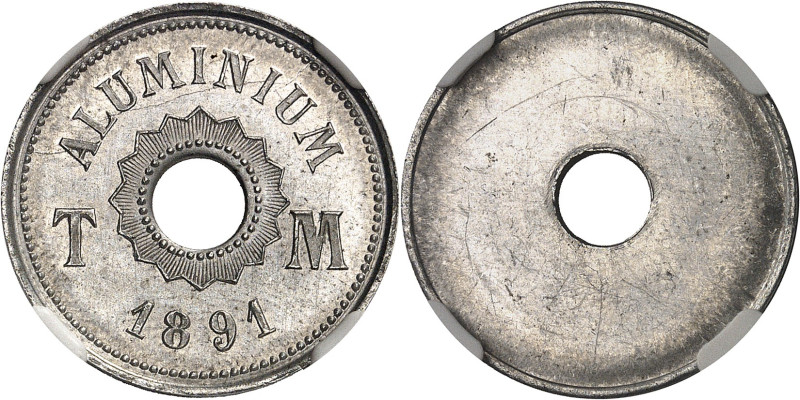 FRANCE
IIIe République (1870-1940). Essai uniface en aluminium, par T. Michelin...