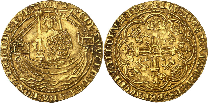 GRANDE-BRETAGNE - UNITED KINGDOM
Édouard III (1327-1377). Noble d’or, 4e périod...