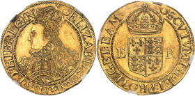 GRANDE-BRETAGNE - UNITED KINGDOM
Élisabeth Ire (1558-1603). Demi-livre (half pound), 6e émission ND (1592-1595), Londres.
Av. (différent) ELIZAB. D....