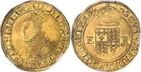GRANDE-BRETAGNE - UNITED KINGDOM
Élisabeth Ire (1558-1603). Demi-livre (half pound), 6e émission, au petit buste ND (1594-1596), Londres.
Av. (diffé...