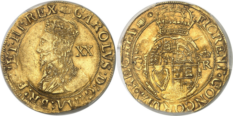 GRANDE-BRETAGNE - UNITED KINGDOM
Charles Ier (1625-1649). Unité d’or valant 20 ...