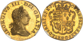GRANDE-BRETAGNE - UNITED KINGDOM
Georges III (1760-1820). Essai de la demi-guinée, 2e buste, par Richard Yeo, Flan bruni (PROOF) 1764, Londres.
Av. ...