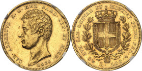 ITALIE - ITALY
Savoie-Sardaigne, Charles-Albert (1831-1849). 100 lire 1836, ancre, Gênes.
Av. CAR. ALBERTVS. D. G. REX. SARD. CYP. ET HIER. Tête nue...