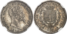 ITALIE - ITALY
Savoie-Sardaigne, Victor-Emmanuel II (1849-1861). 50 centimes 1860, M, Milan.
Av. VICTORIVS EMANVELE II D. G. REX SARD. CYP. ET HIER....