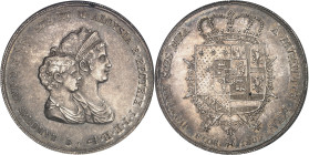 ITALIE - ITALY
Toscane (Grand-duché de), Charles Louis (1803-1807). Dena de 10 lire, régence de Marie-Louise 1807, Florence.
Av. CAROLVS. LVD. D. G....