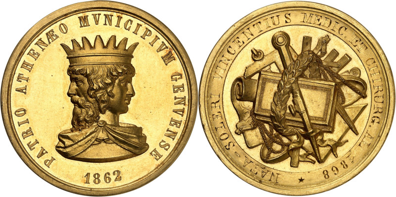 ITALIE - ITALY
Victor-Emmanuel II (1861-1878). Médaille d’Or, Prix de l’Univers...