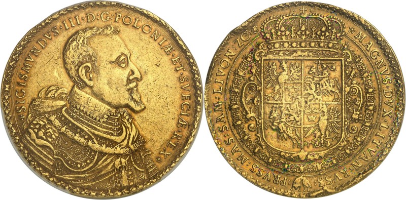 POLOGNE - POLAND
Sigismond III Vasa (1587-1632). 80 ducats 1621 SA / II - VE, B...