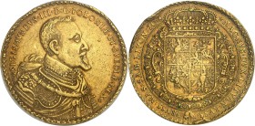 POLOGNE - POLAND
Sigismond III Vasa (1587-1632). 80 ducats 1621 SA / II - VE, Bromberg (Bydgoszcz).
Av. * SIGISMVNDVS* III* D: G: POLONIÆ* ET* SVECI...