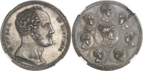 RUSSIE - RUSSIA
Nicolas Ier (1825-1855). 1 1/2 rouble “à la famille” (Family ruble) - 10 zloty, par P. Utkin 1835, Saint-Pétersbourg.
Av. 1 1/2 PYБΛ...