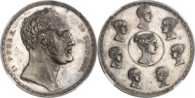 RUSSIE - RUSSIA
Nicolas Ier (1825-1855). 1 1/2 rouble “à la famille” (Family ruble) - 10 zloty, par P. Utkin 1836, Saint-Pétersbourg.
Av. 1 1/2 PYБΛ...
