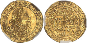 SUÈDE - SWEDEN
Gustave II Adolphe (1611-1632). Ducat 1634.
Av. * GVSTAV. ADOLPH. D: G: SVEC: GOTH: VAND. R. Buste cuirassé et lauré à droite, avec c...