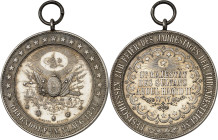 TURQUIE - TURKEY
Abdülhamid II (1876-1909). Médaille, concours de tir d’Oberndorf am Neckar à l’occasion des 18 ans de règne du sultan Abdülhamid II,...