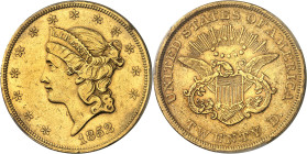 USA - UNITED STATES OF AMERICA
République fédérale des États-Unis d’Amérique (1776-à nos jours). 20 dollars Liberty, sans devise 1852, Philadelphie....