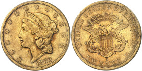USA - UNITED STATES OF AMERICA
République fédérale des États-Unis d’Amérique (1776-à nos jours). 20 dollars Liberty, sans devise 1862, S, San Francis...