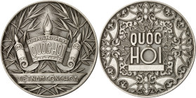 VIÊT-NAM - VIETNAM
République socialiste du Viêt Nam (depuis 1945). Médaille en bronze-argenté de l’Assemblée nationale ND, Paris.
Av. VIÊTNAM CONGH...