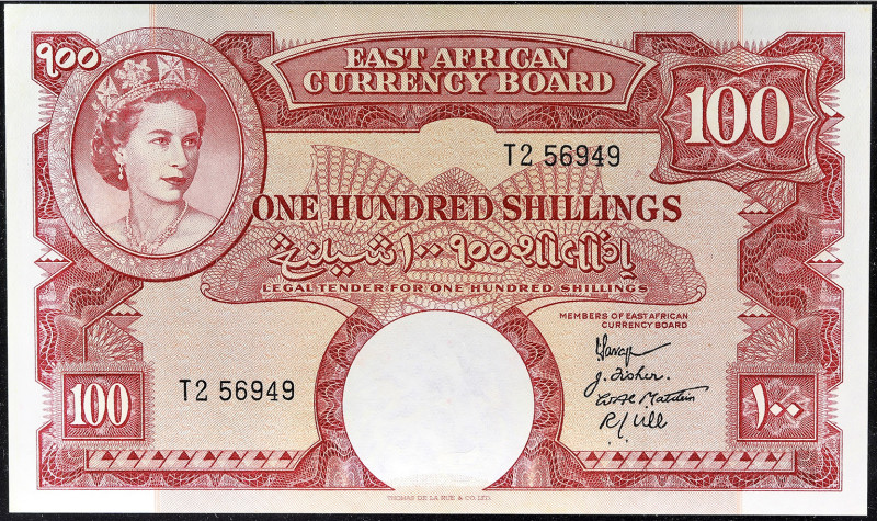 AFRIQUE DE L’EST - EAST AFRICA
100/- shillings type “portrait reine Elisabeth I...