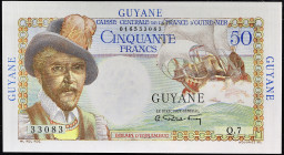 GUYANE FRANÇAISE - FRENCH GUIANA
50 francs type “Belain d’Esnambuc” ND (1946).
P.22a.
Top Pop : c’est le plus bel exemplaire gradé ! Alphabet Q.7 -...