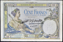 RÉUNION (ÎLE DE LA) - REUNION
100 francs type “Femme au sceptre” ND (1930).
P.24.
Alphabet V.8 - numéro 736, type rare et introuvable pour les prem...