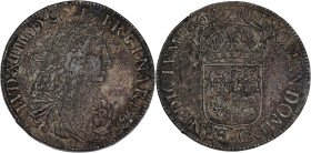 FRANCE / CAPÉTIENS - FRANCE / ROYAL
Louis XIV (1643-1715). Écu de Béarn au buste juvénile 1664, Pau.
Dy.1490 - G.208 - Dav.3804 ; Argent - 26,81 g - 3...