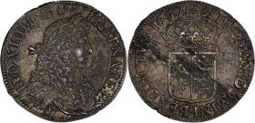 FRANCE / CAPÉTIENS - FRANCE / ROYAL
Louis XIV (1643-1715). Écu de Béarn au buste juvénile 1667, Pau.
Dy.1490 - G.208 - Dav.3804 ; Argent - 27,07 g - 4...
