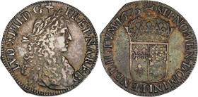 FRANCE / CAPÉTIENS - FRANCE / ROYAL
Louis XIV (1643-1715). Écu de Béarn au buste juvénile 1675, Pau.
Dy.1490 - G.208 - Dav.3804 ; Argent - 26,75 g - 4...