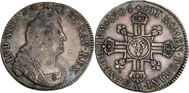 FRANCE / CAPÉTIENS - FRANCE / ROYAL
Louis XIV (1643-1715). Écu aux huit L, 2e ty...