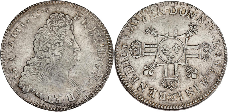 FRANCE / CAPÉTIENS - FRANCE / ROYAL
Louis XIV (1643-1715). Écu aux huit L, 2e ty...