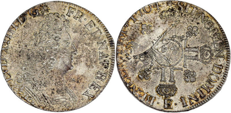 FRANCE / CAPÉTIENS - FRANCE / ROYAL
Louis XIV (1643-1715). Écu aux huit L, 2e ty...