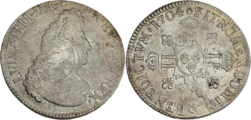 FRANCE / CAPÉTIENS - FRANCE / ROYAL
Louis XIV (1643-1715). Écu aux huit L, 2e ty...