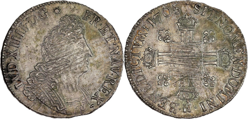 FRANCE / CAPÉTIENS - FRANCE / ROYAL
Louis XIV (1643-1715). Écu aux huit L, 2e ty...