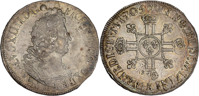 FRANCE / CAPÉTIENS - FRANCE / ROYAL
Louis XIV (1643-1715). Écu aux huit L, 2e ty...