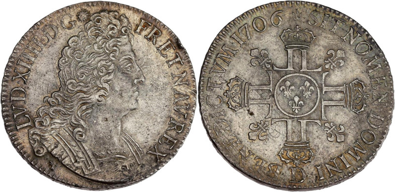 FRANCE / CAPÉTIENS - FRANCE / ROYAL
Louis XIV (1643-1715). Écu aux huit L, 2e ty...