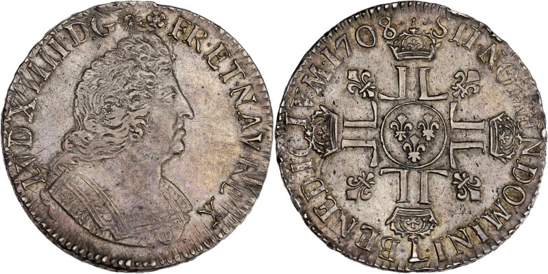 FRANCE / CAPÉTIENS - FRANCE / ROYAL
Louis XIV (1643-1715). Écu aux huit L, 2e ty...