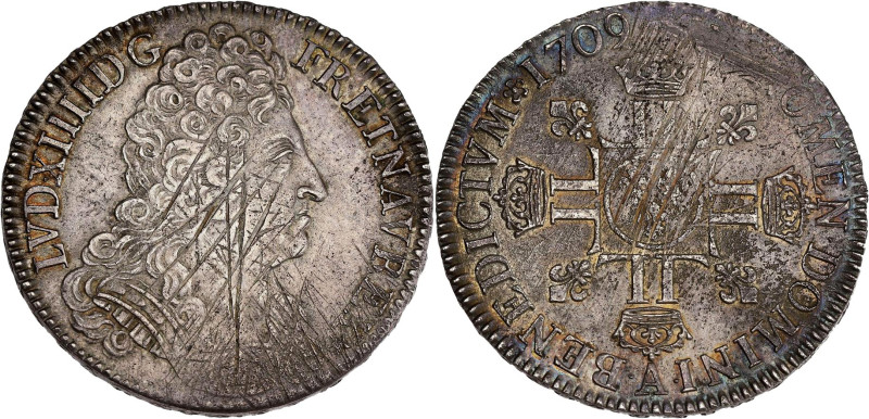 FRANCE / CAPÉTIENS - FRANCE / ROYAL
Louis XIV (1643-1715). Écu aux huit L 2e typ...