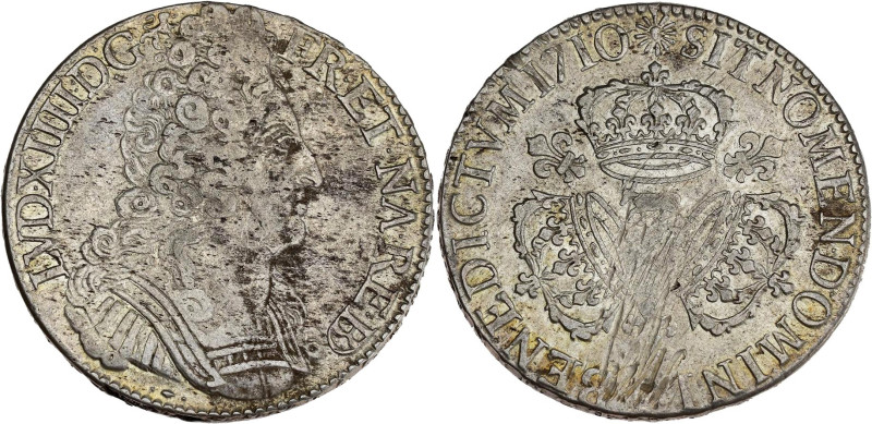 FRANCE / CAPÉTIENS - FRANCE / ROYAL
Louis XIV (1643-1715). Écu de Béarn aux troi...